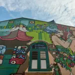 Vicenza, murale di Casanova al Conservatorio Pedrollo